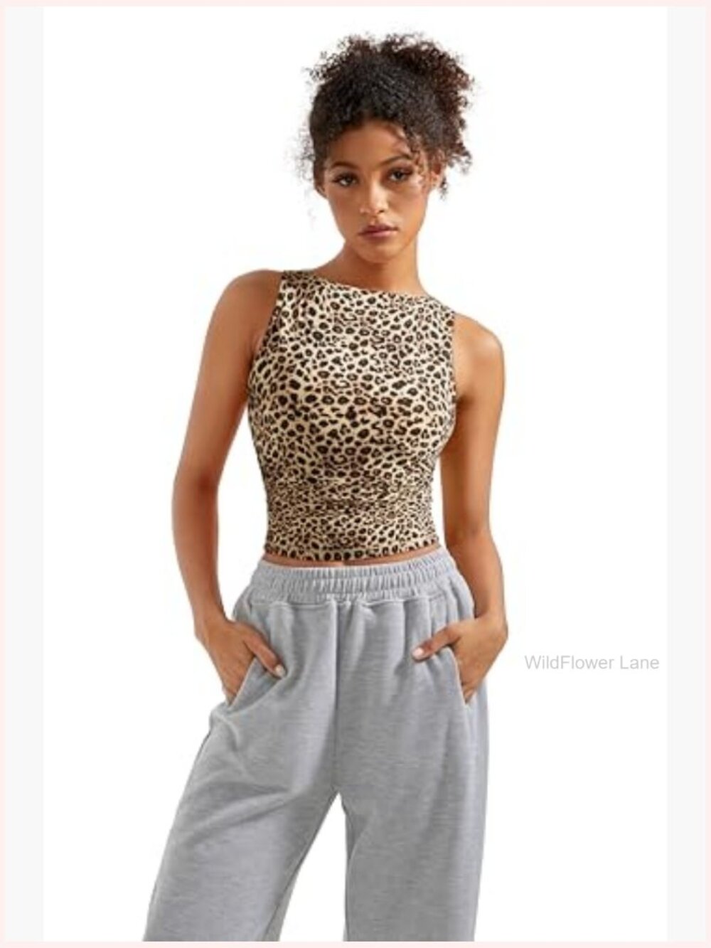 Double Lined Ruched Sleeveless Tank Top Going Out - Picture 4 of 7